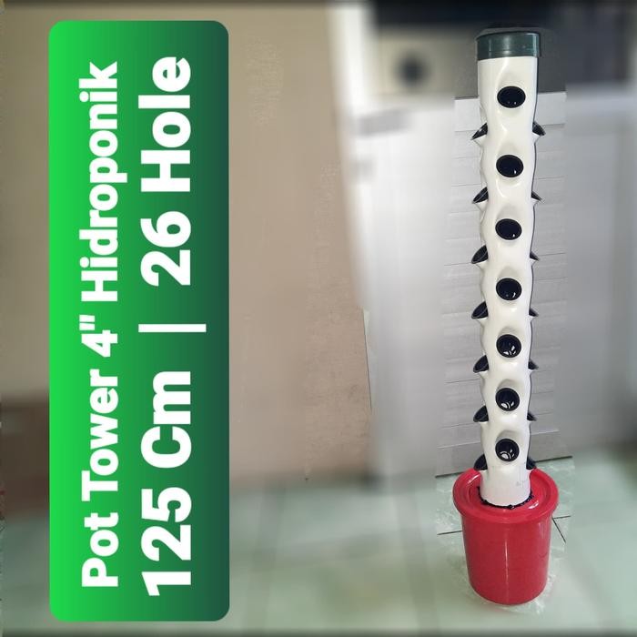 Terlaris Pot Tower 4" 125Cm Hidroponik Paralon Garden Tanam