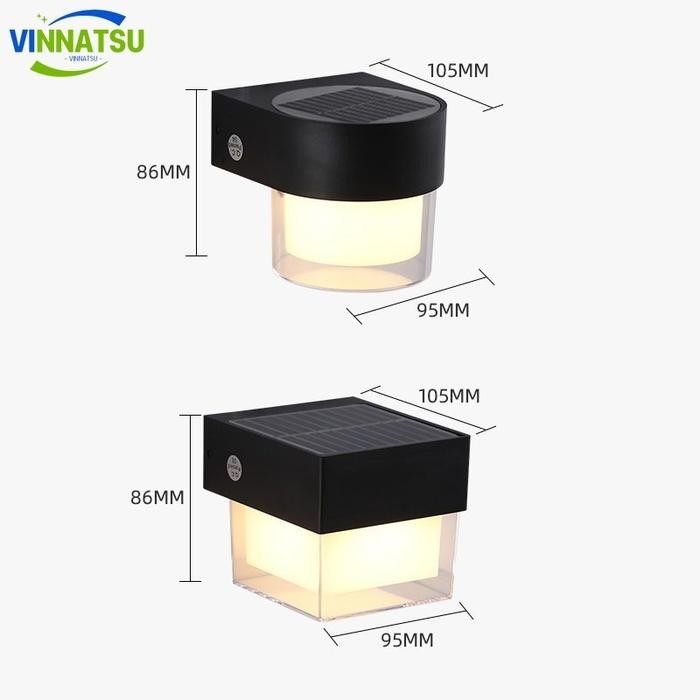 PREMIUM Vinnatsu Lampu Dinding Tenaga Surya/Lampu Taman Tenaga Surya /Dinding Hias Taman