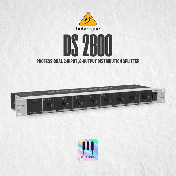 Behringer Ds2800 Distribution Splitter Ffesional 2-Input 8-Output