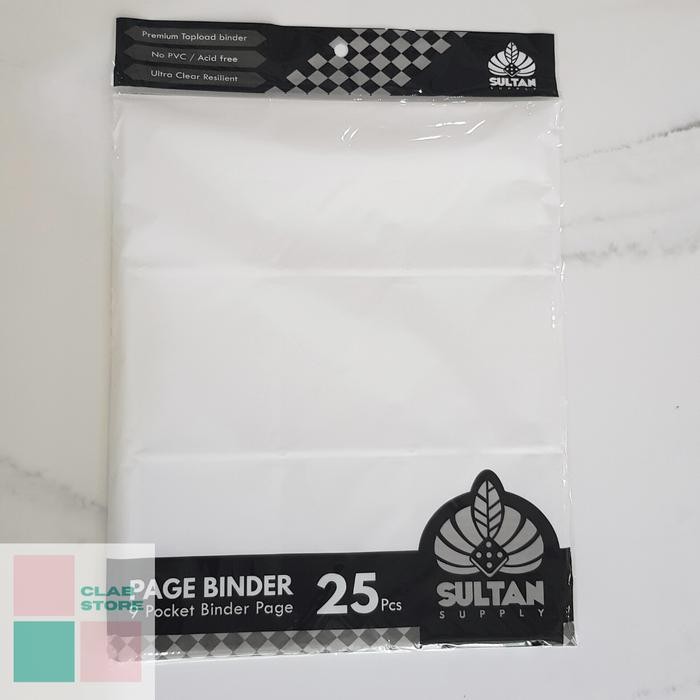 

SULTAN PAGE BINDER 9 POCKET TOPLOAD BINDER 1 PACK ISI 25 PCS KODE 1118