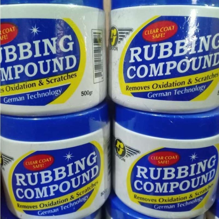 RJ London Kompon Pengkilap Pembersih Goresan Rubbing Compound 500gram