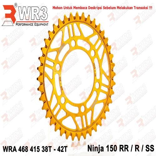 Gear Racing Belakang Wr3 Wra 468-415 Ninja 150 Rr / R / Ss 38T-42T