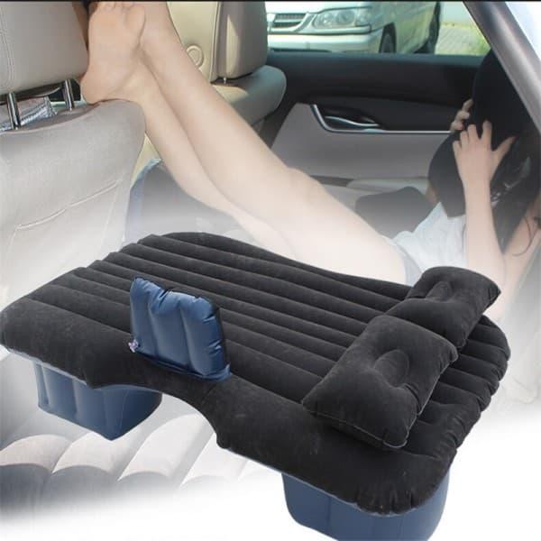 New Product Matras / Kasur Angin Anak Warna Hitam Bahan Pvc Beludru / Tilam Mobil