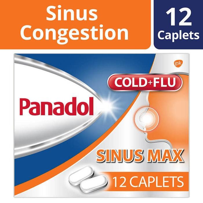 Panadol SinusMAX SINGAPORE , 12 CAPLETS