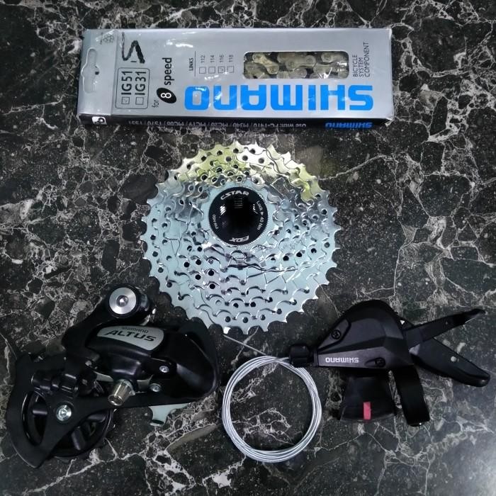 Groupset Shimano Altus 8 Speed 16 inch Troy Gust Seli Original