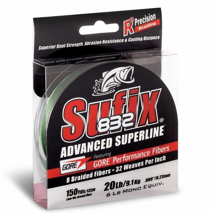 65LB - 300YRD SUFIX 832 ADVANCED SUPERLINE PE BRAID