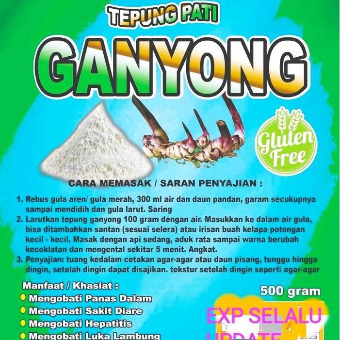 

Tepung Pati Ganyong Free Gluten 500 Gr Dari Petani Bahan Dasar kue Kentang Potato sagu butir madu