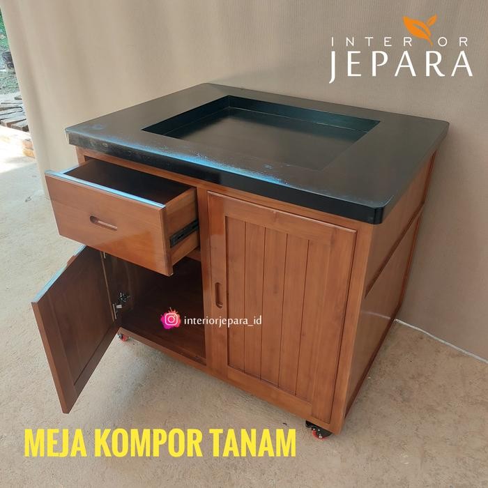 PREMIUM Meja Kompor Tanam - Rak Dapur - Kitchen Set