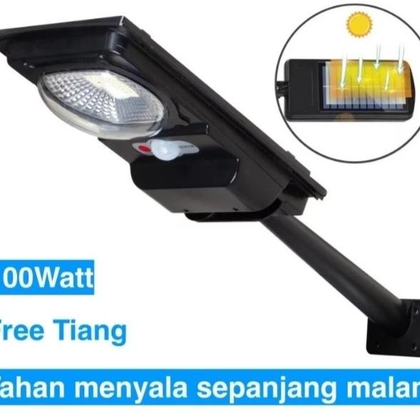PREMIUM Lampu Jalan Tenaga Surya 100 Watt Baru