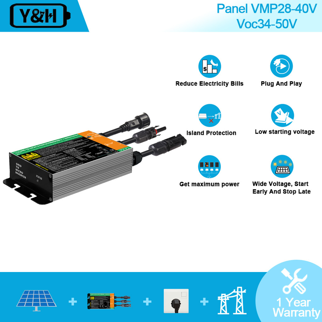 700W 600W 500W 350W 300W Solar Grid Tie Micro Inverter MPPT Input
