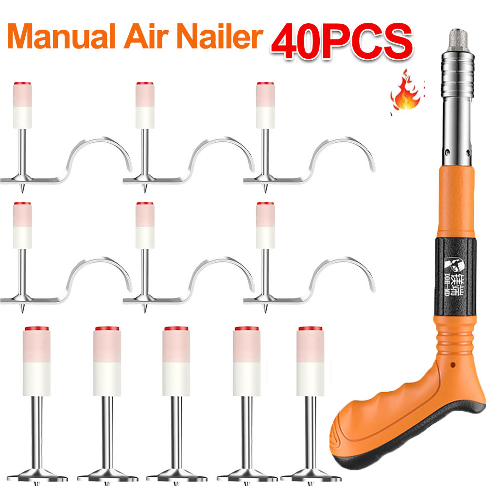 Nail Gun Manual Air Nailer Wall Nail Fastening Tool One-handed