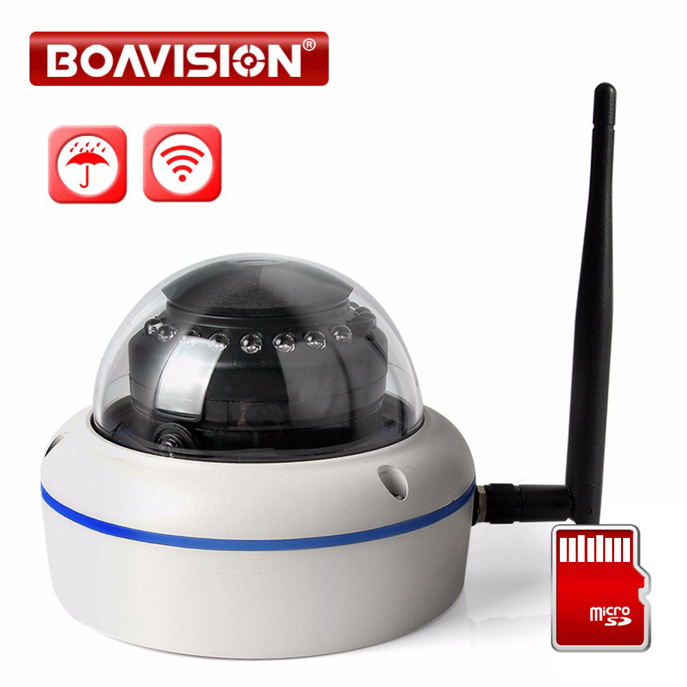 1080P WIFI IP Camera Wireless Dome Outdoor Onvif TF Card Slot 2MP
