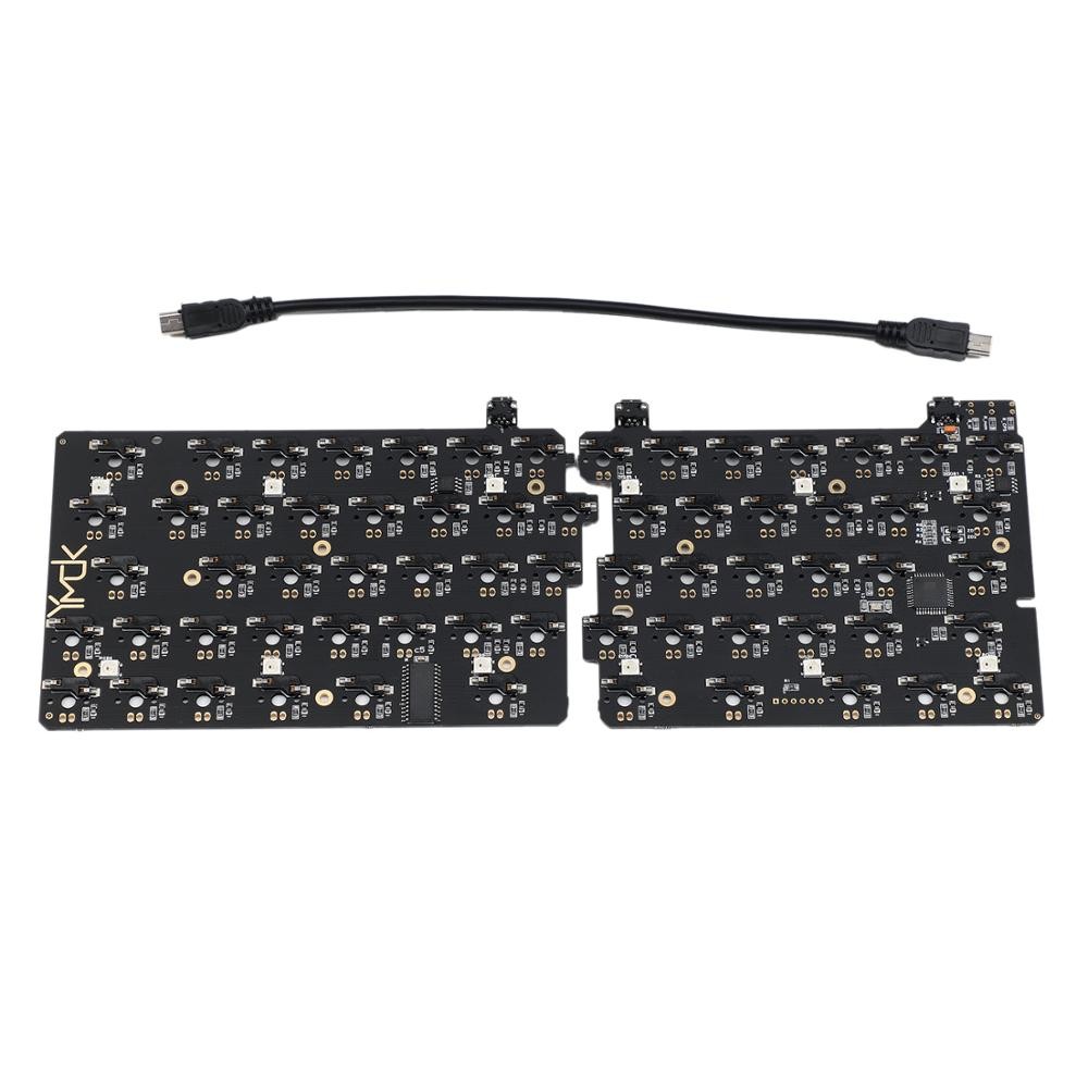 YMDK Split 64 SP64 CNC Hot Socket Hot Swap PCB Underglow RGB Fully