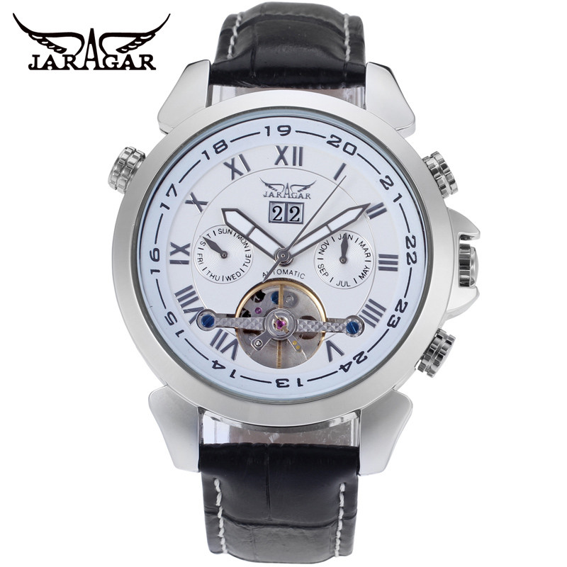 Fashiong Jaragar Top Brand Alloy Automatic Mechanical Casual