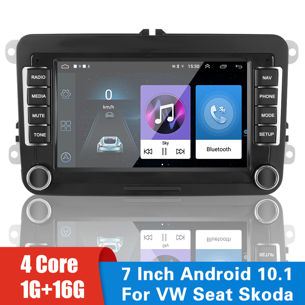 Bluetooth WiFi GPS Car Radio 1G+16G 2 Din Android 10.1 7 Inch for