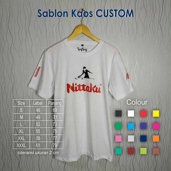 Terbaru Kaos Lokal Nittaku Pingpong Tenis Meja