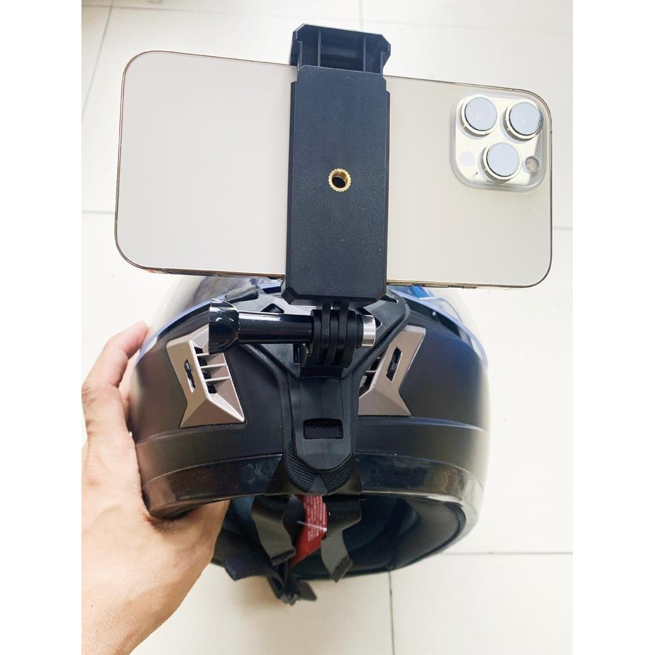 Chin Mount Helm Strap Bracket Motovlog Action Cam Hp Holder Chin Dagu