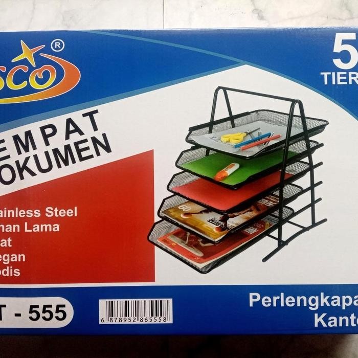 

[Deli Atk] Dokumen Tray 5 Tingkat / Document Tray / Rak Dokumen / Dokumen Tray