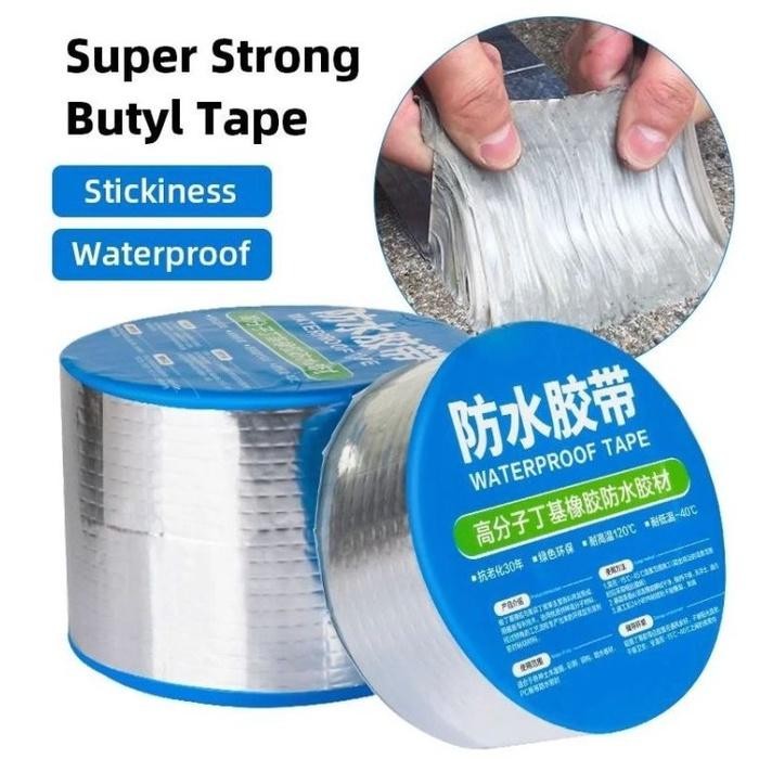 LAKBAN TAPE ANTI BOCOR SUPER KUAT PLESTER ALUMUNIUM FOIL WATERPROOF