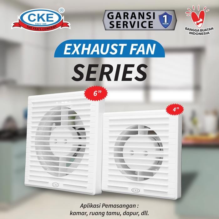 EXHAUST FAN MINI PENGHISAP UDARA 4 INCH KIPAS HEXOS DINDING TEMBOK