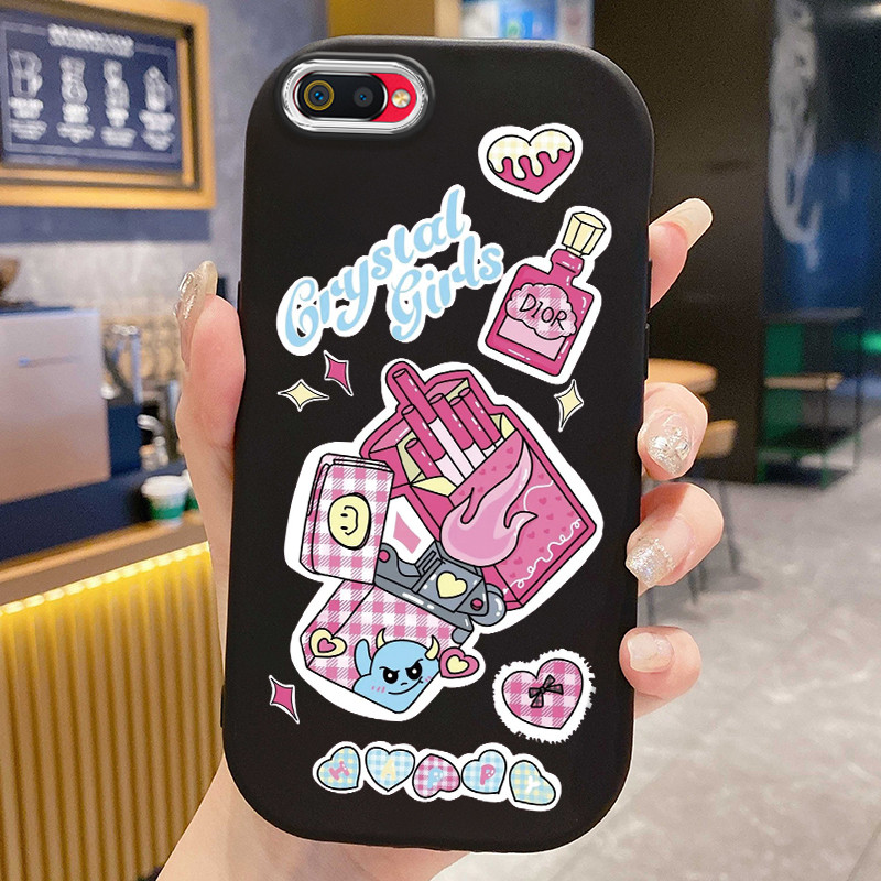 Casing Hp Untuk Realme C2 C2s OPPO A1k Case Softcase pelindung Cesing silikon Kesing lunak Rokok yan