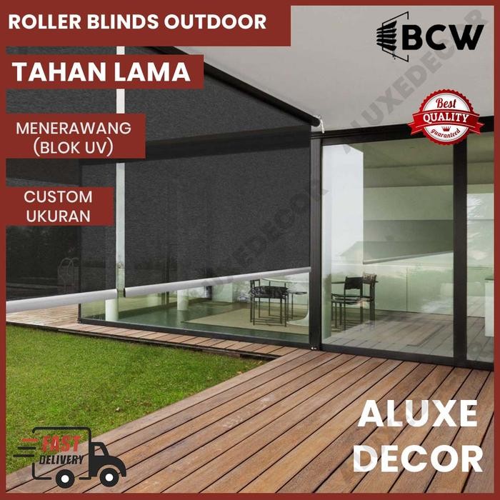 Roller Blind Outdoor Bcw Sunscreen Tirai Outdoor