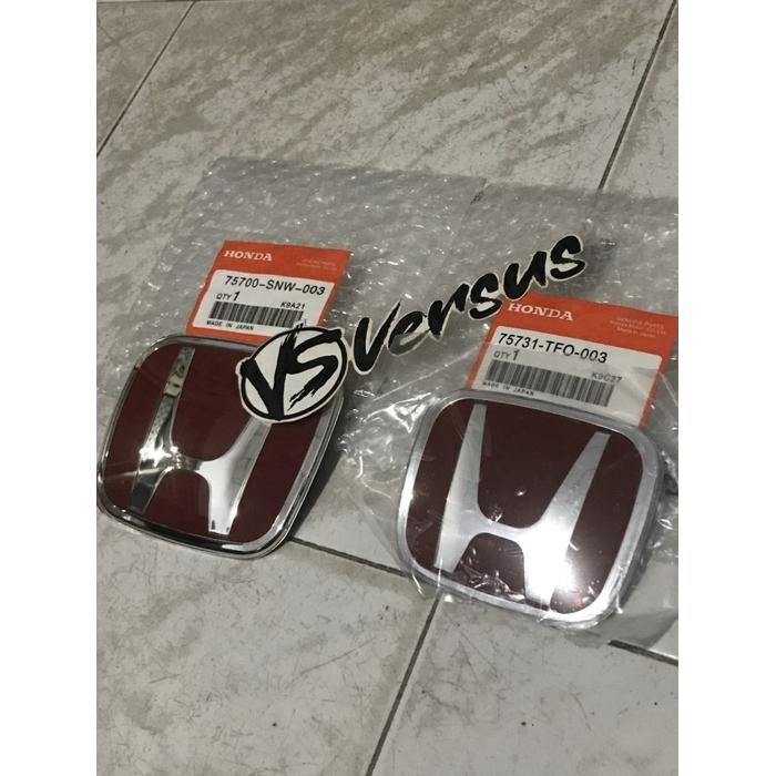 Emblem/Logo Honda Merah Honda Jazz Ge 8 Jazz 2008 2009 2010 2011 2012 2013