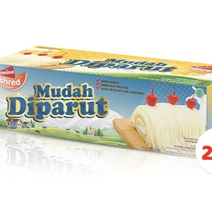 

[ BOX 2KG] Emina Keju Cheddar Shred Kemasan Box 2kg