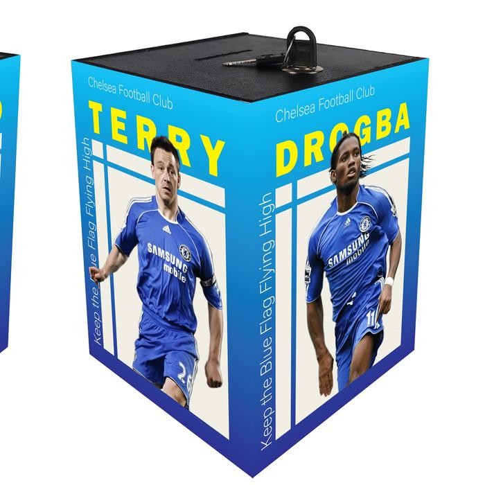 Celengan Jumbo Kotak Kayu Mdf Karakter Unik Keren Bola Tabungan Uang Mixue Ukuran Besar Tabungan