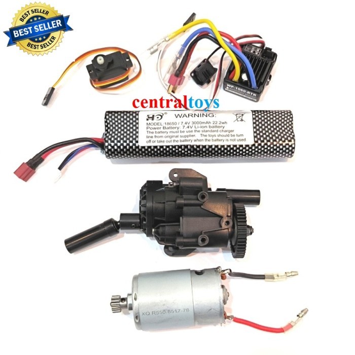 Stok Baru part rc crawler HUANGBO HB-R1001 R1002 R1003 servo ESC baterai gearbox