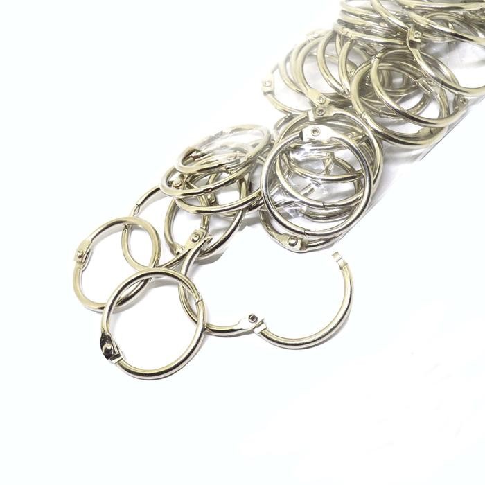 

RING BUKA TUTUP SCRAPBOOK UKURAN 3.5 CM WARNA NIKEL PER 12 PCS KODE 1384