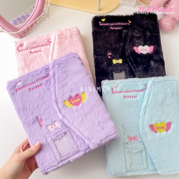 

(A5 SIZE) MEMOIRE BINDER PHOTOCARD ALBUM PC FLUFFY BULU KODE 484