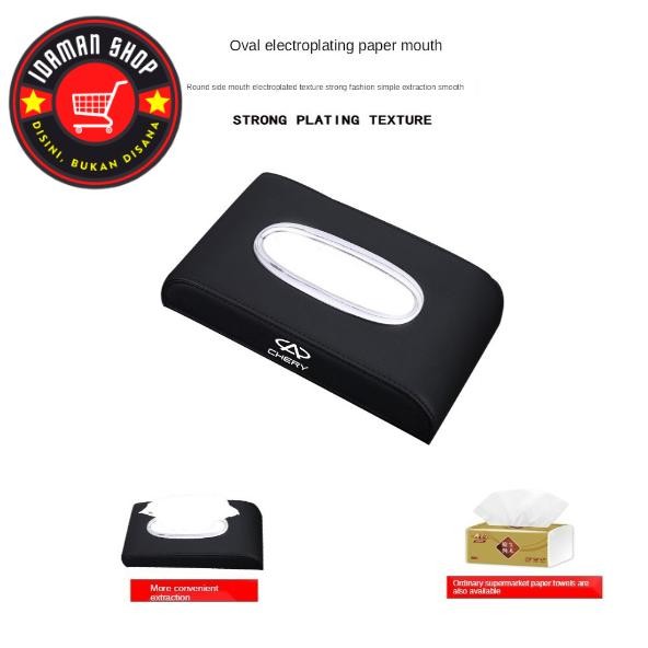 TEMPAT TISIU MOBIL WULING ALMAZ BAHAN KULIT PREMIUM - KOTAK TISU MOBIL - CAR TISSUE BOX
