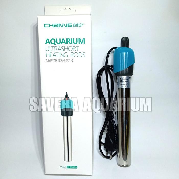 Heater Stainless Channing 500 Watt / Strong / Pemanas Aquarium / Cn388