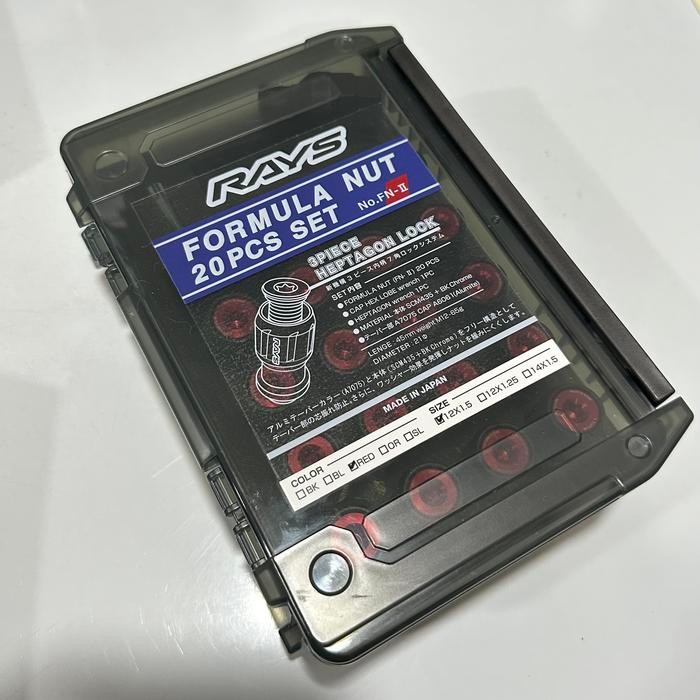 Rays Formula Nut II 2 FN2 M12xP1.5 M14x1.5 Original Japan 20pcs set