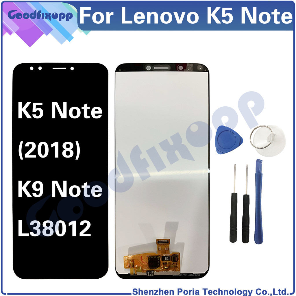 100% Test AAA For Lenovo K5 Note (2018) K9 Note L38012 LCD Display Touch Screen Digitizer Assembly F