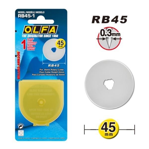 

Refill Rotary Cutter Spare Blade 45mm RB45-1 Olfa (1 Pcs)