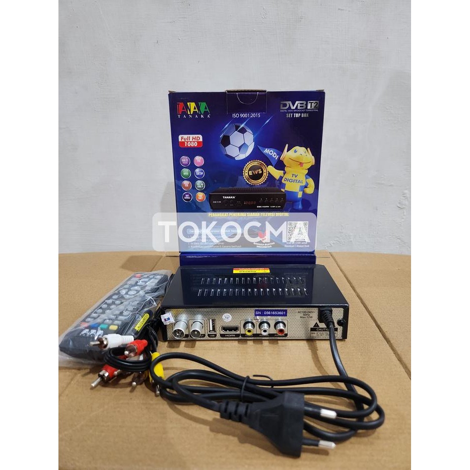 TANAKA Set Top Box Digital TV Receiver Full HD STB WiFi HDMI Youtube USB DVB T2 SNI