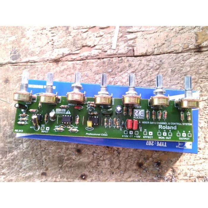 (Expert) Kit penguat mic roland 7 potensio ( 207 )