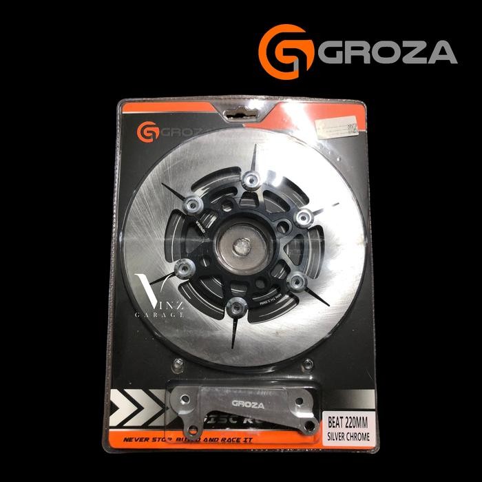 Piringan Cakram Depan Floating Beat Vario Scoopy 220 Mm Groza Hitam // Piringan 220 Mm Vario Beat