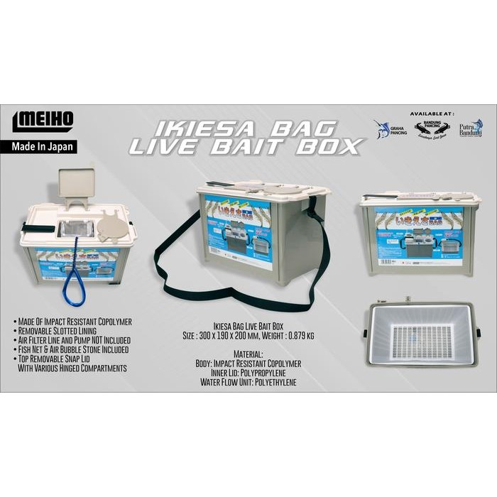 Ikeasa Bag Live Bait Box Tempat Udang