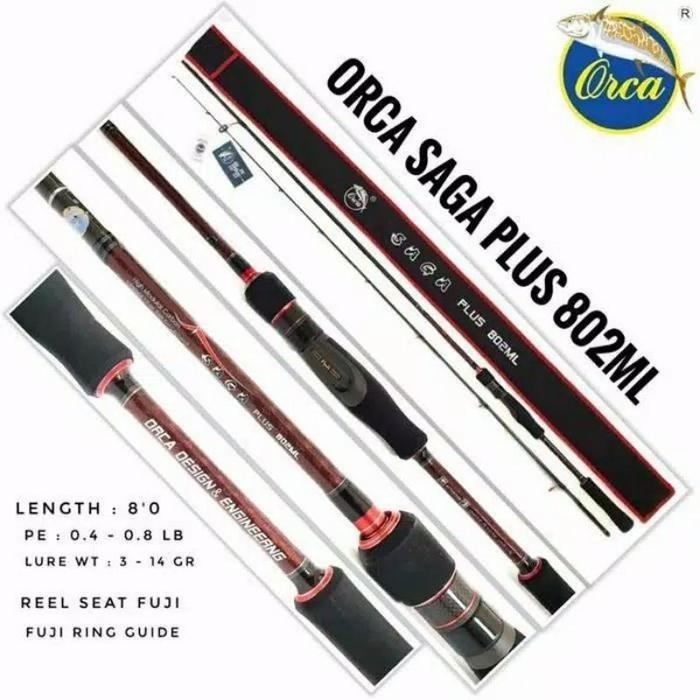 Joran Orca Saga Plus 802Ml Pe 0.4-0.8 Lure