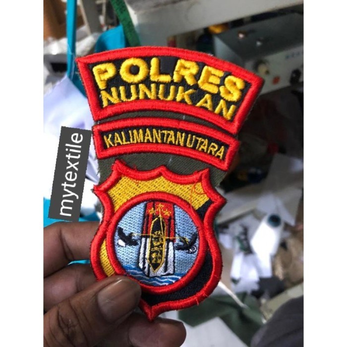 (Expert) FAVORITE logo polda polres polri bordir timbul custom sesuai lokasi