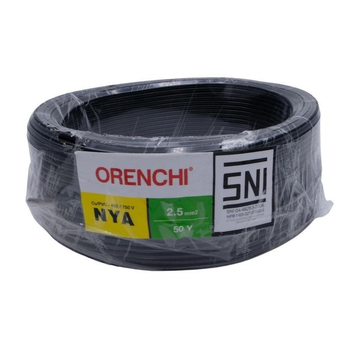 Kabel Nya Orenchi 2.5Mm 50Y Sni Kabel Listrik Tunggal Tembaga 2.5Mm