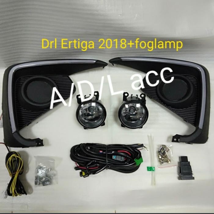 Foglamp Bemper Lampu Kabut Suzuki All New Ertiga 2018-On Plus Drl Led