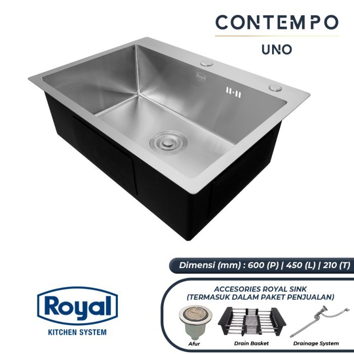 Royal Kitchen Sink Contempo Uno Bak Cuci Piring