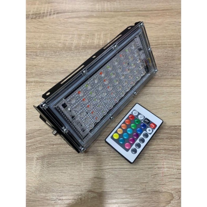 (Expert) Lampu Sorot RGB 50W Remote Lampu RGB 50 Watt Lampu