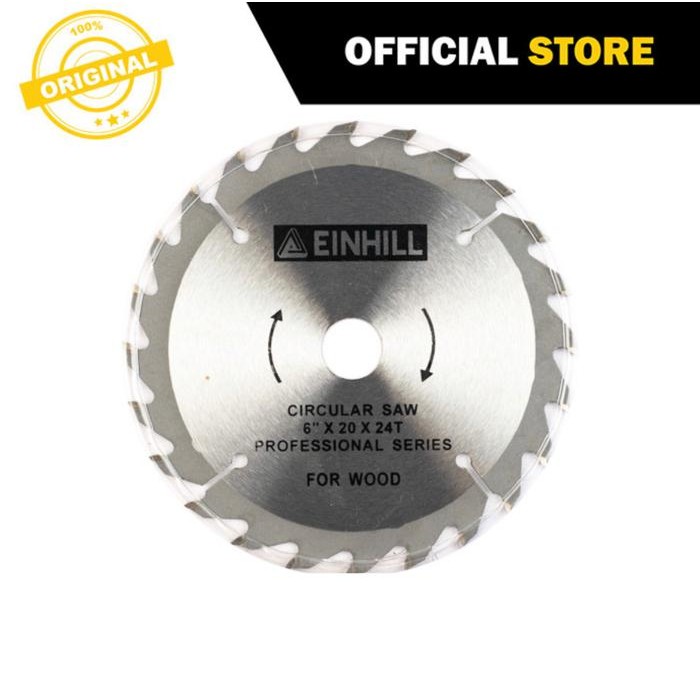 PREMIUM MATA CIRCULAR SAW / MATA GERGAJI KAYU 6" x 24T EINHILL
