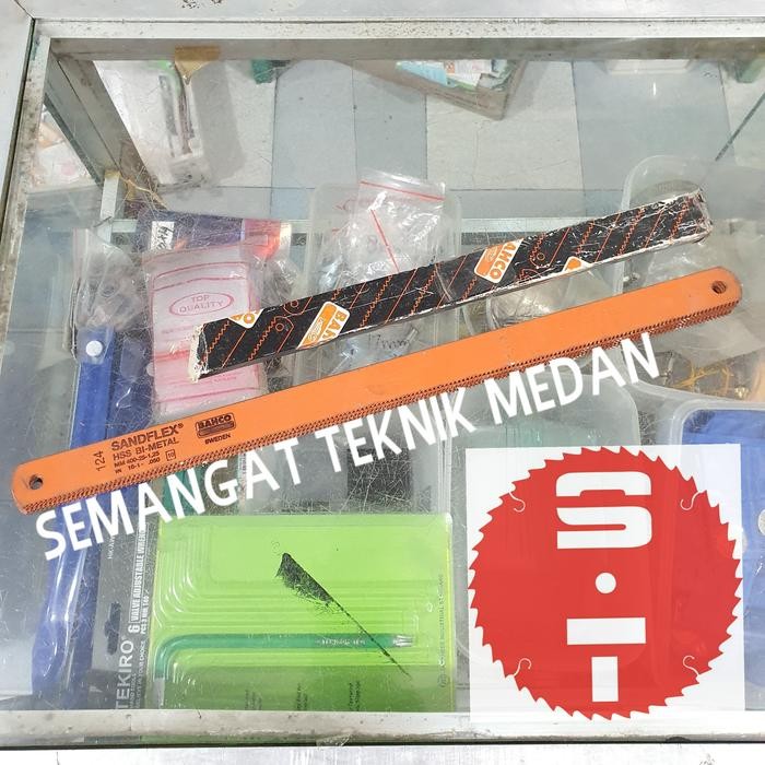 PREMIUM MATA PISAU GERGAJI BESI SANDFLEX SAND FLEX BAHCO 16" 10TPI SWEDEN