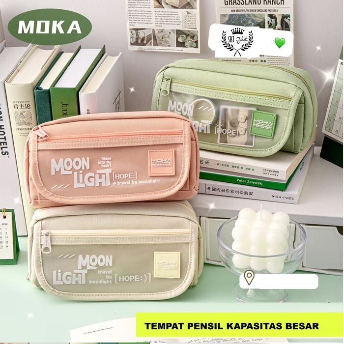 

Kotak pensil tempat pensil American yle Moon Lit Kapasitas besar